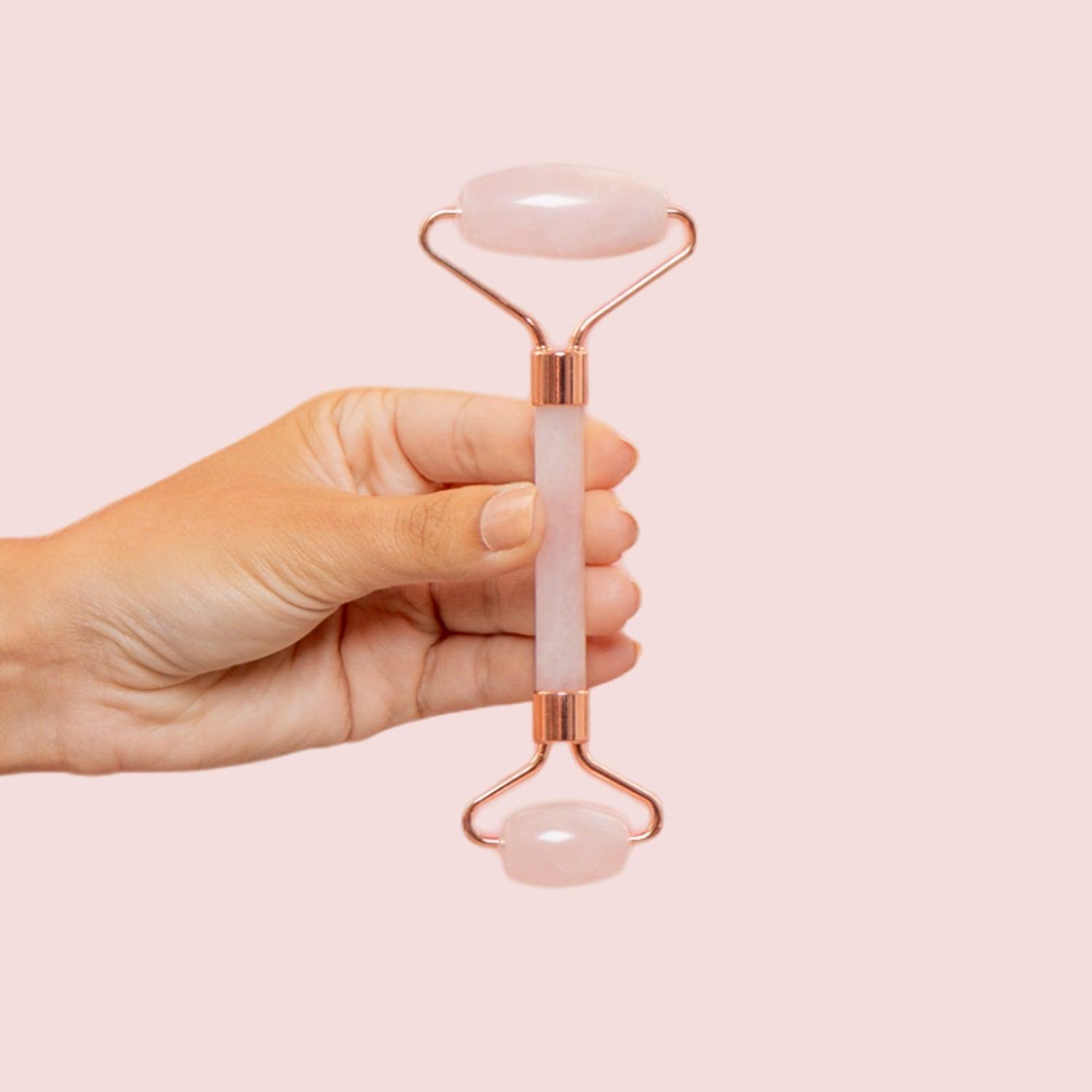 Rouleau Visage en Quartz Rose Arya Lush